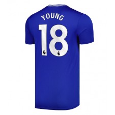 Everton Ashley Young #18 Hemmatröja 2024-25 Korta ärmar